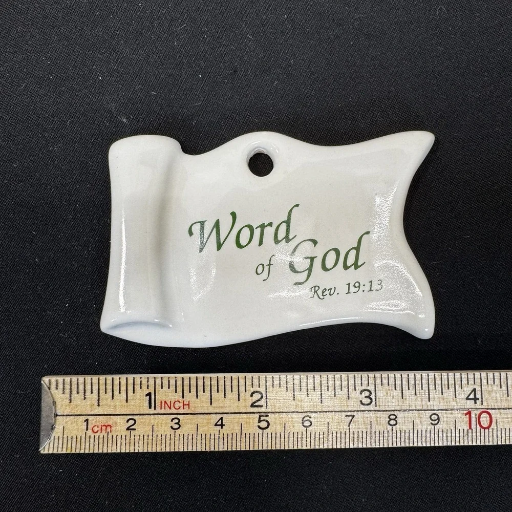 White Scroll Ornament 
